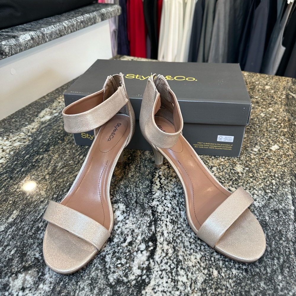 Champagne gold heels